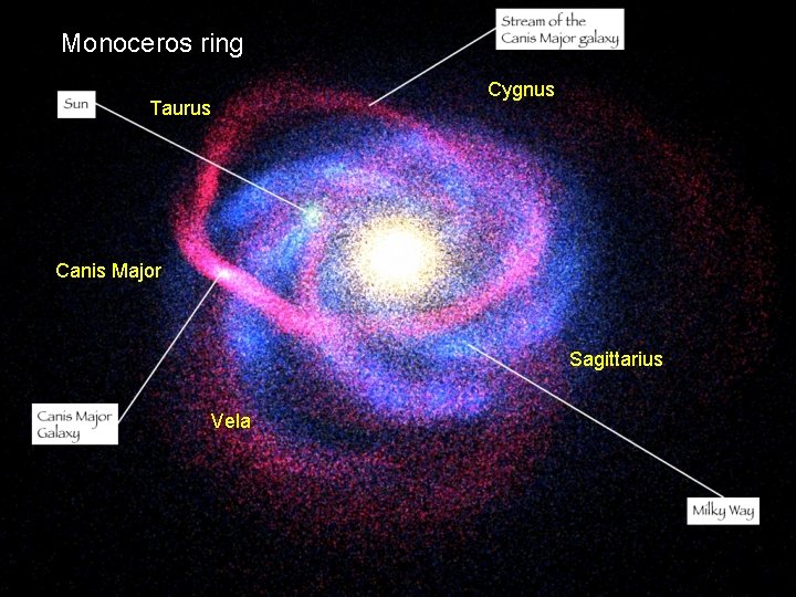 Monoceros ring Cygnus Taurus Canis Major Sagittarius Vela Monoceros ring Cygnus Taurus Canis Major Sagittarius Vela