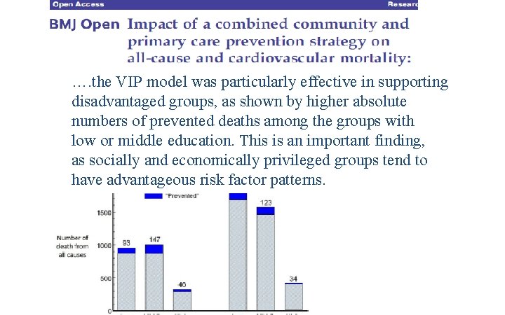 …. the VIP model was particularly effective in supporting disadvantaged groups, as shown by