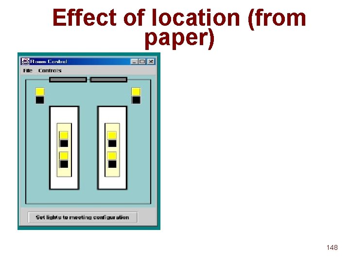 Effect of location (from paper) 148 Effect of location (from paper) 148