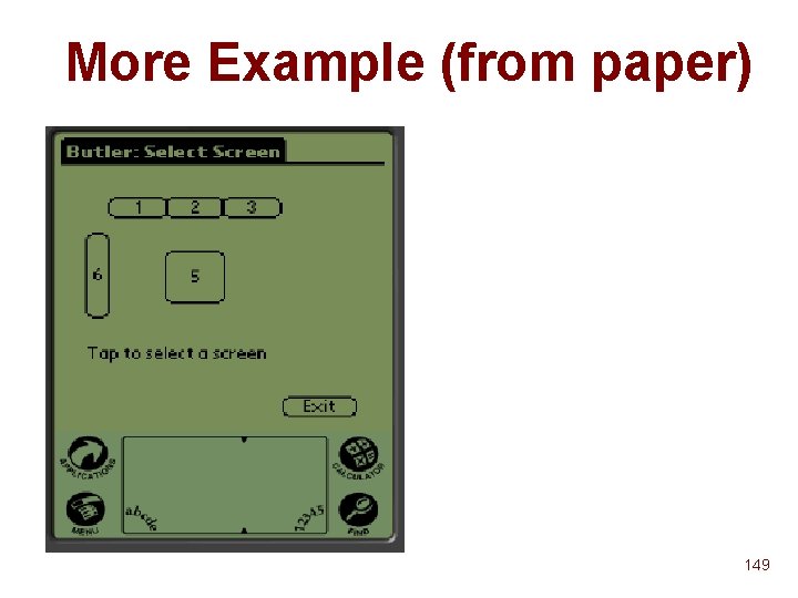 More Example (from paper) 149 More Example (from paper) 149