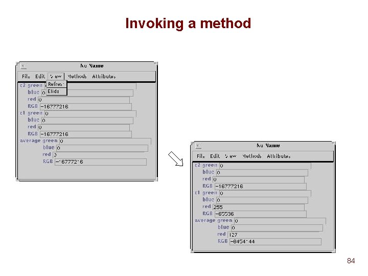 Invoking a method 84 Invoking a method 84