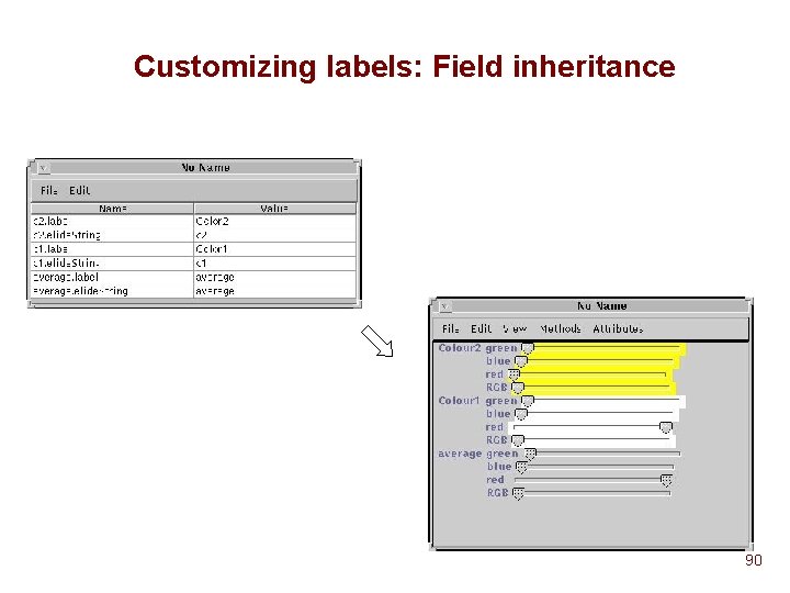 Customizing labels: Field inheritance 90 Customizing labels: Field inheritance 90