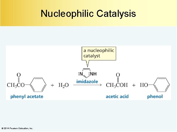 Nucleophilic Catalysis © 2014 Pearson Education, Inc. 