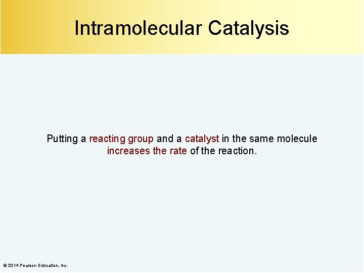 Intramolecular Catalysis Putting a reacting group and a catalyst in the same molecule increases