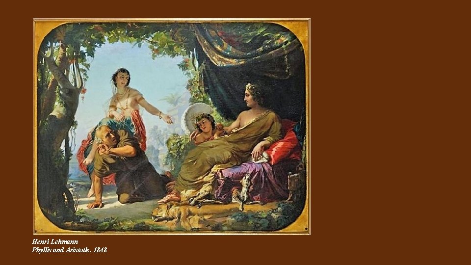 Henri Lehmann Phyllis and Aristotle, 1848 