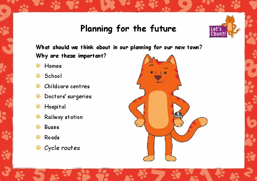 Planning for the future What should we think about in our planning for our