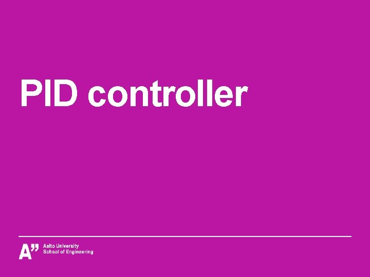 PID controller 