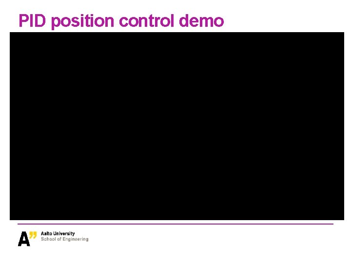 PID position control demo 