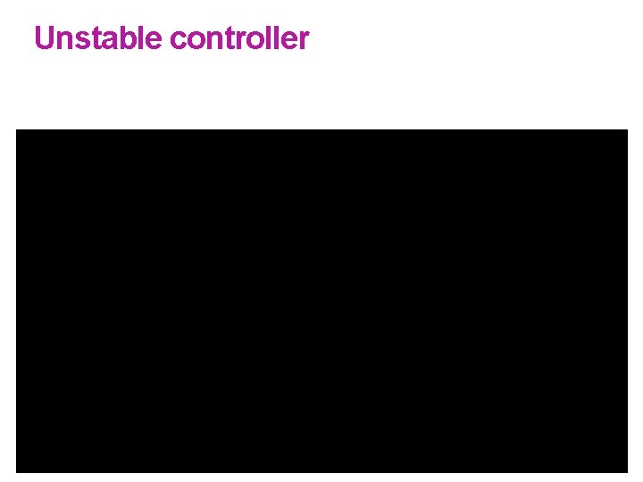 Unstable controller 