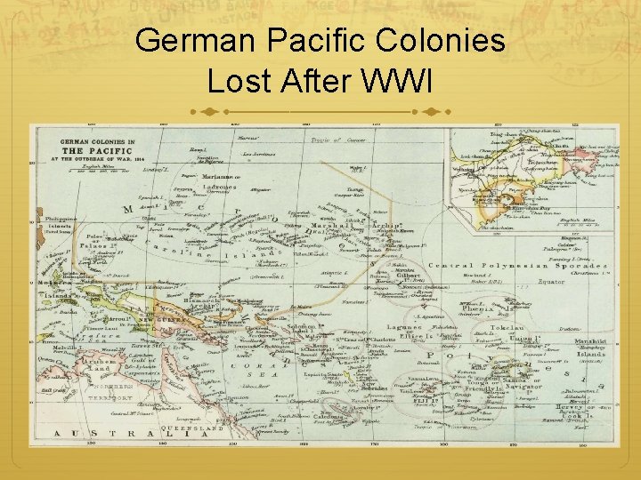 German Pacific Colonies Lost After WWI 