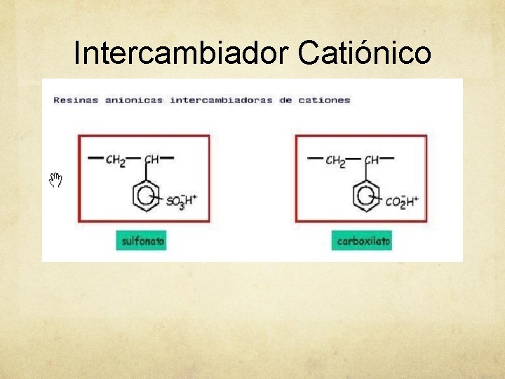 Intercambiador Catiónico 