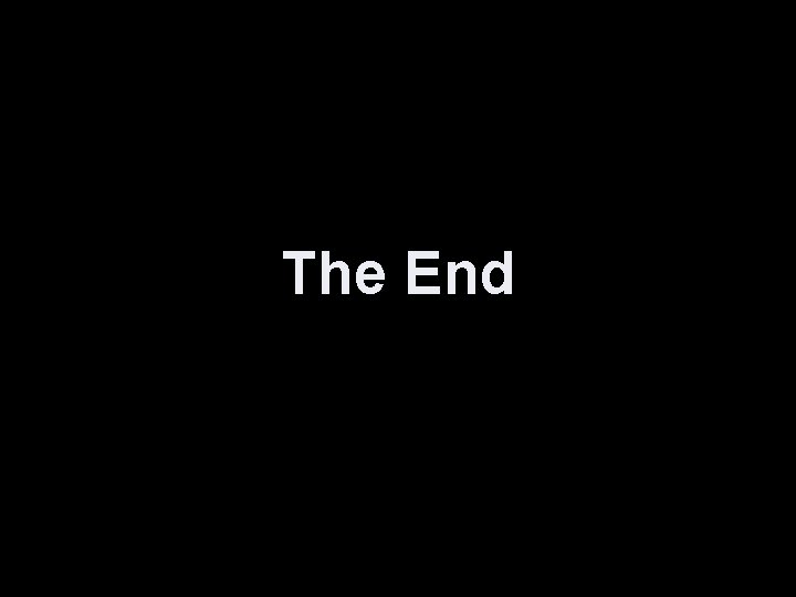 The End 