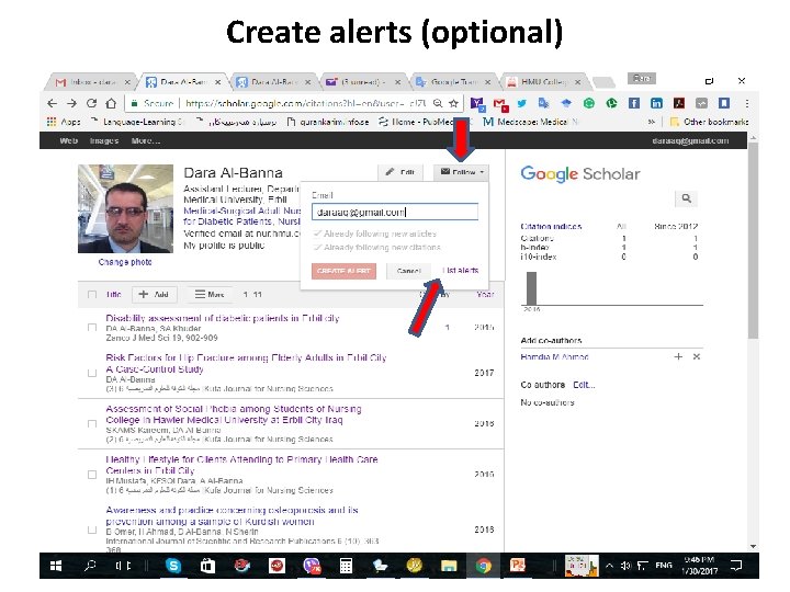 Create alerts (optional) 