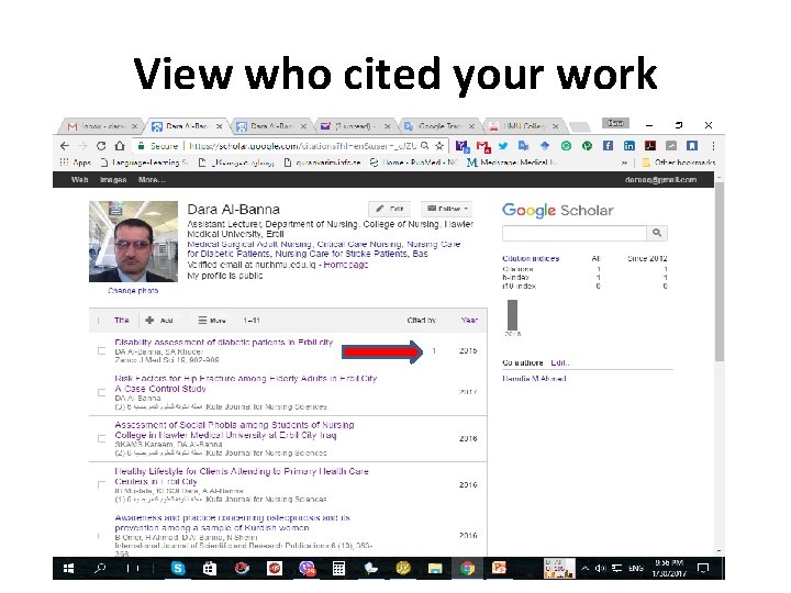 View who cited your work 
