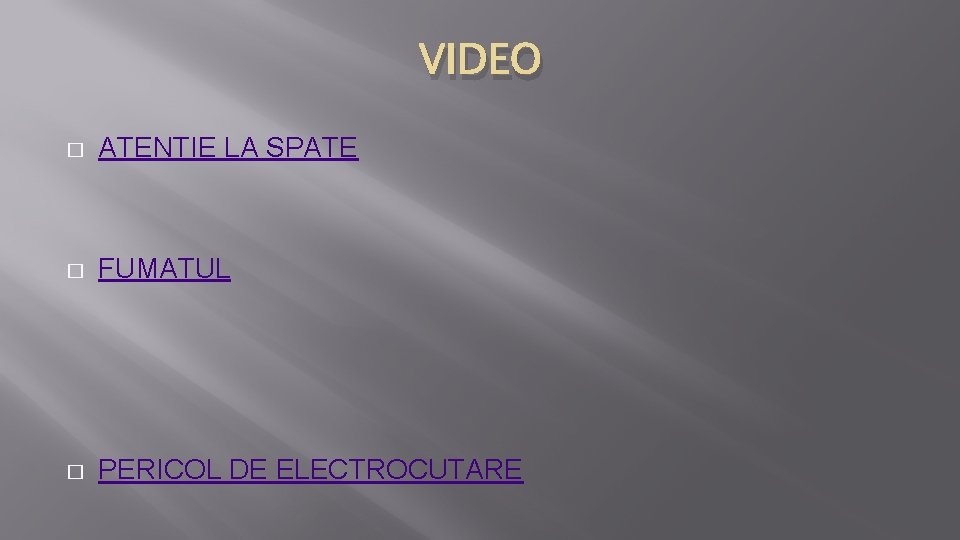 VIDEO � ATENTIE LA SPATE � FUMATUL � PERICOL DE ELECTROCUTARE 