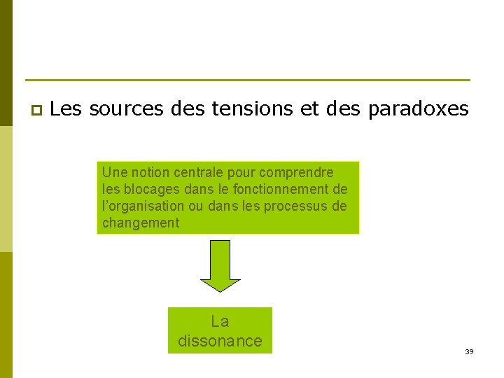 p Les sources des tensions et des paradoxes Une notion centrale pour comprendre les