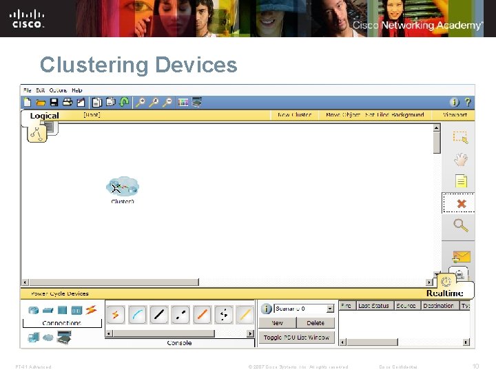 Clustering Devices PT 4. 1 Advanced © 2007 Cisco Systems, Inc. All rights reserved.