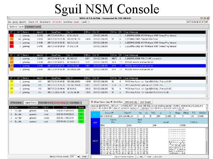 Sguil NSM Console 