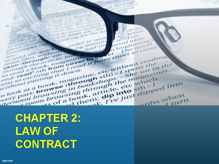 CHAPTER 2: LAW OF CONTRACT 