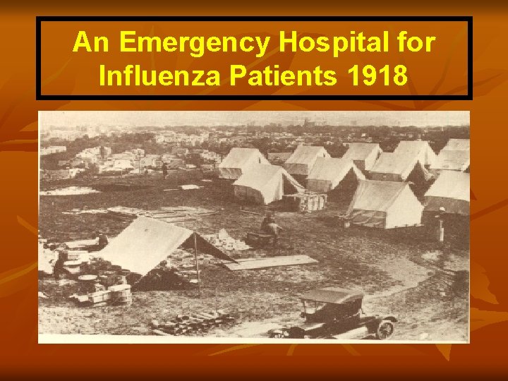 An Emergency Hospital for Influenza Patients 1918 