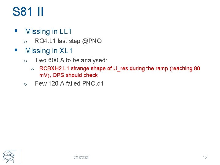 S 81 II § Missing in LL 1 RQ 4. L 1 last step