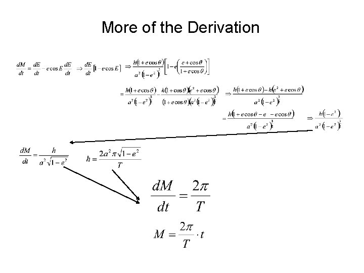 More of the Derivation 