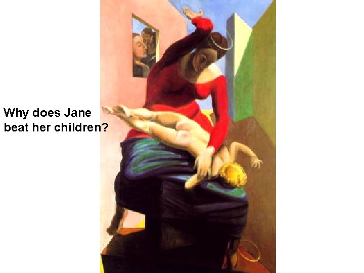 Why does Jane beat her children? 