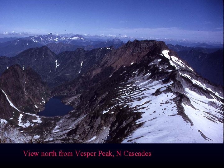 Yosemite Valley View north from Vesper Peak, N Cascades 