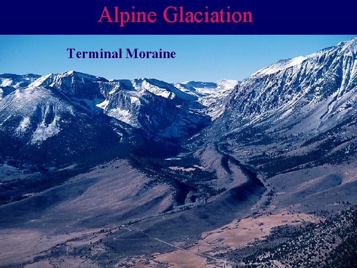Alpine Glaciation Terminal Moraine 