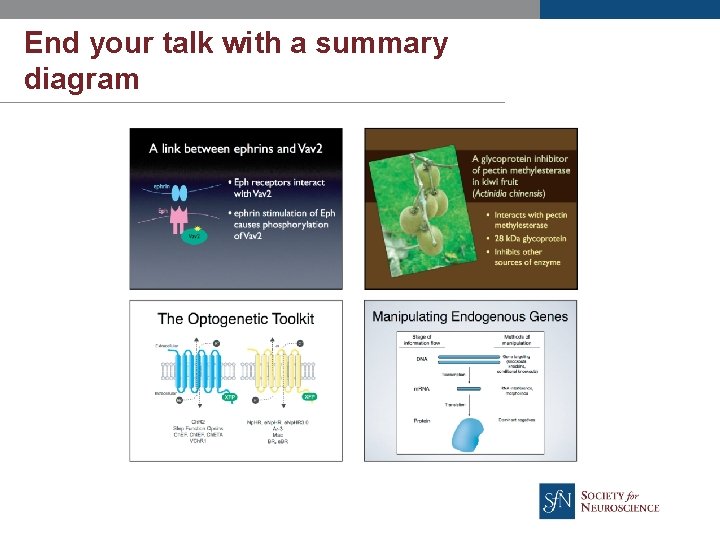 End your talk with a summary diagram 