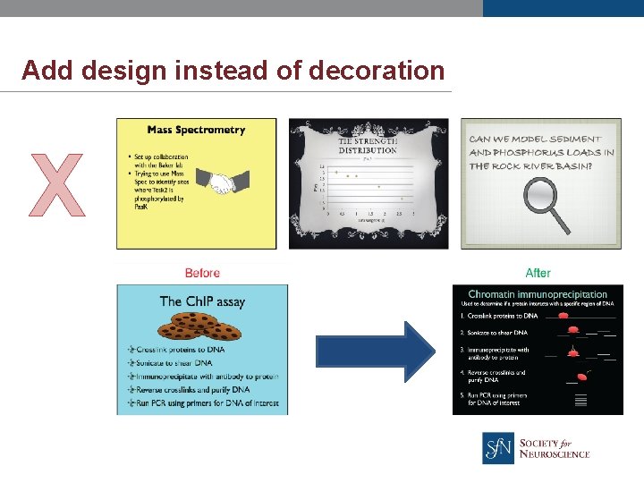 Add design instead of decoration X 