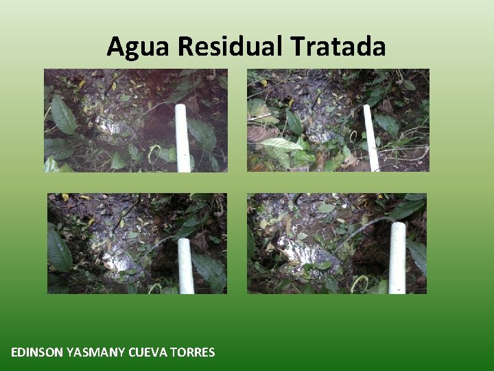 Agua Residual Tratada EDINSON YASMANY CUEVA TORRES 