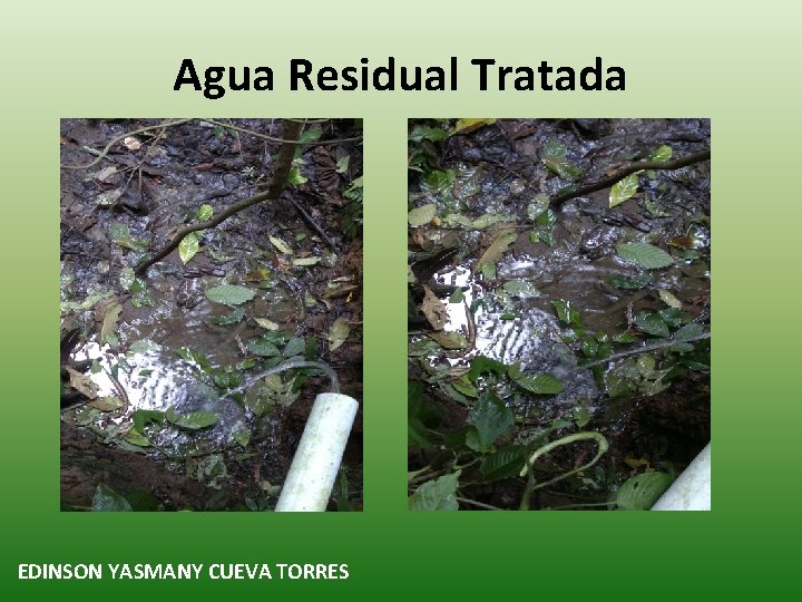 Agua Residual Tratada EDINSON YASMANY CUEVA TORRES 