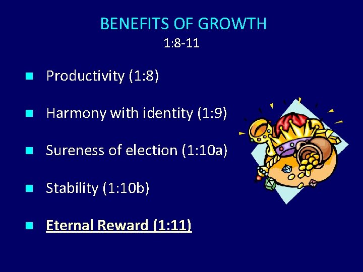BENEFITS OF GROWTH 1: 8 -11 n Productivity (1: 8) n Harmony with BENEFITS OF GROWTH 1: 8 -11 n Productivity (1: 8) n Harmony with