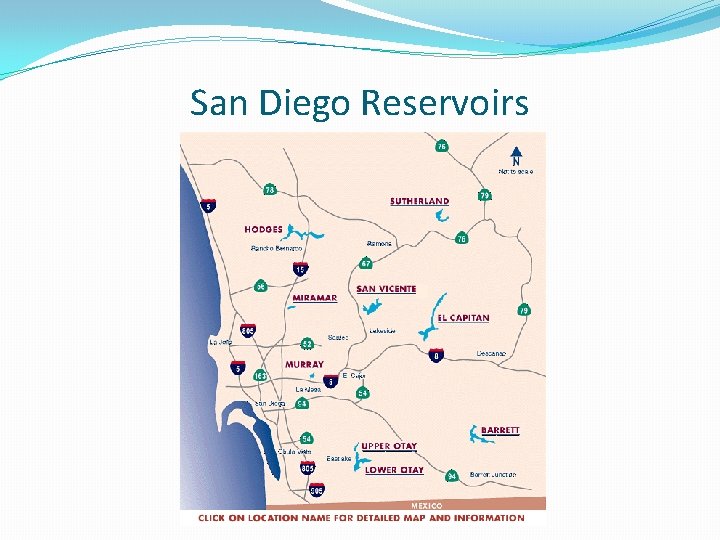 San Diego Reservoirs 