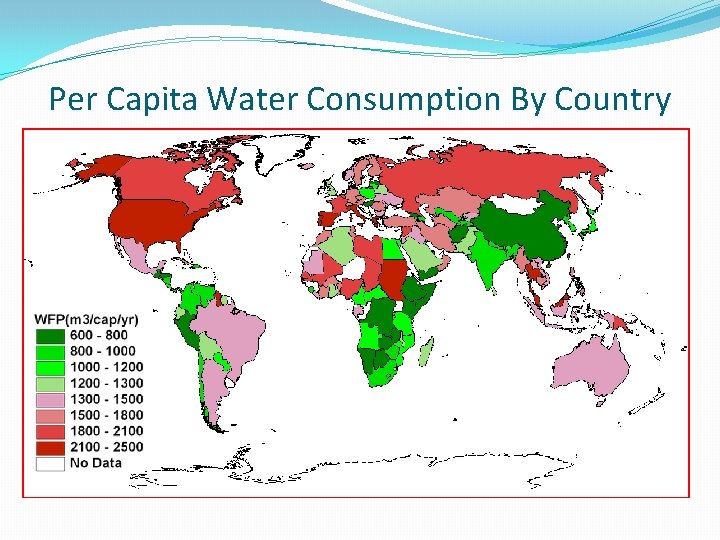 Per Capita Water Consumption By Country 