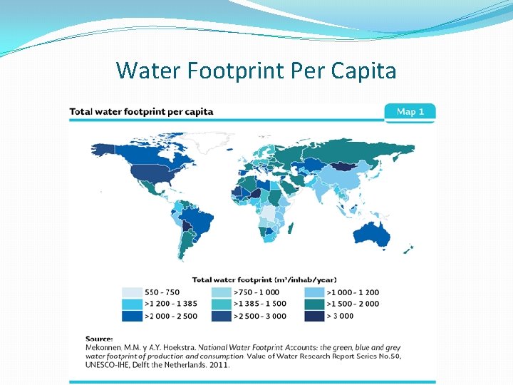 Water Footprint Per Capita 