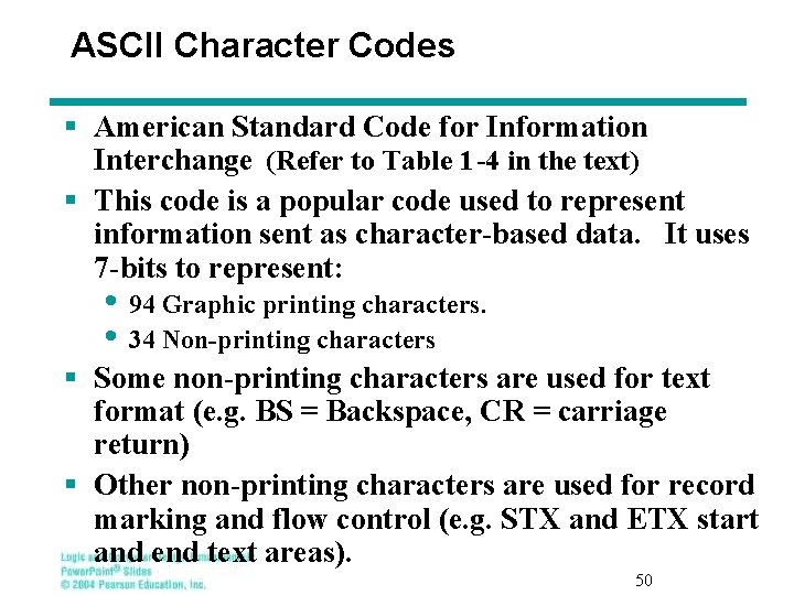 ASCII Character Codes § American Standard Code for Information Interchange (Refer to Table 1