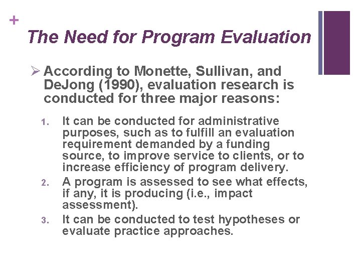 Program Evaluation Planning Data Analysis Sc Wk 242