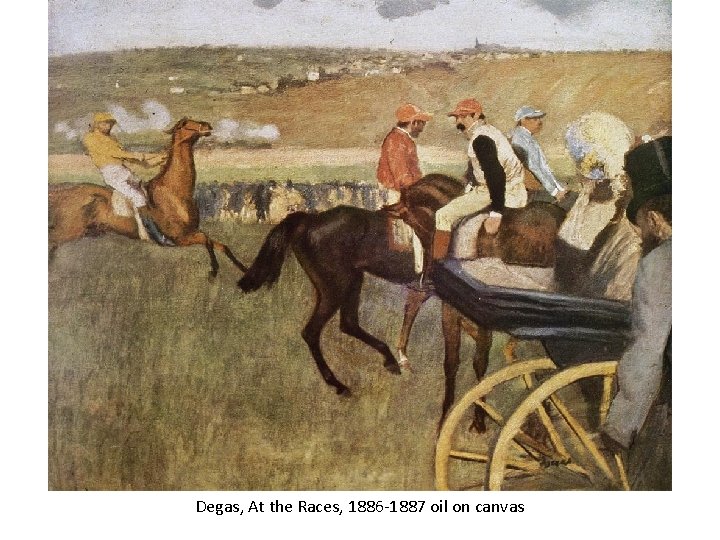 Degas, At the Races, 1886 -1887 oil on canvas 