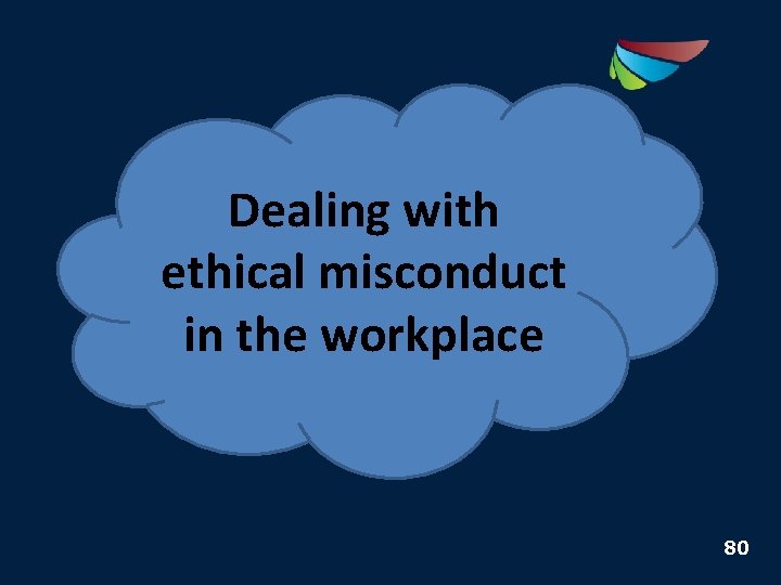 Dealing with ethical misconduct in the workplace 80 