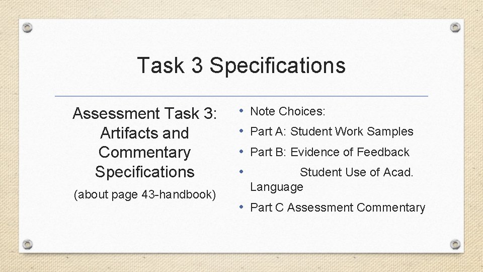 Ed TPA Seminar Five Task Three Student Work