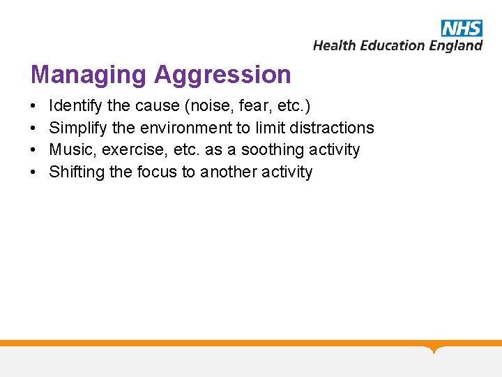 Managing Aggression • • Identify the cause (noise, fear, etc. ) Simplify the environment Managing Aggression • • Identify the cause (noise, fear, etc. ) Simplify the environment