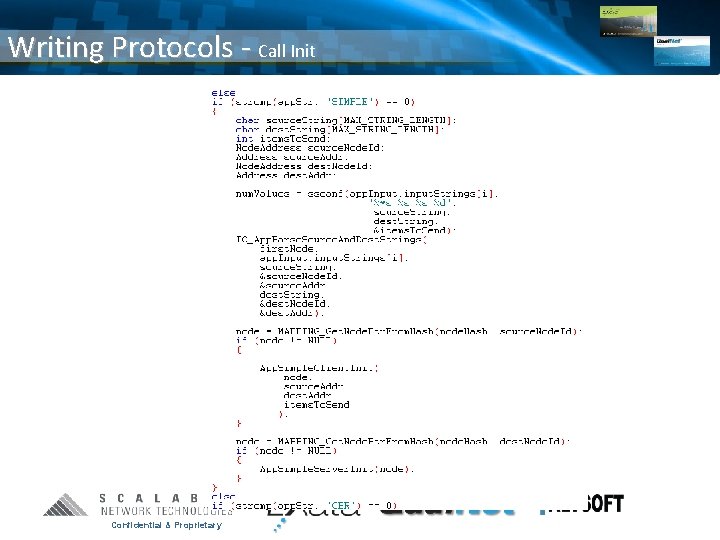 Writing Protocols - Call Init Confidential & Proprietary 