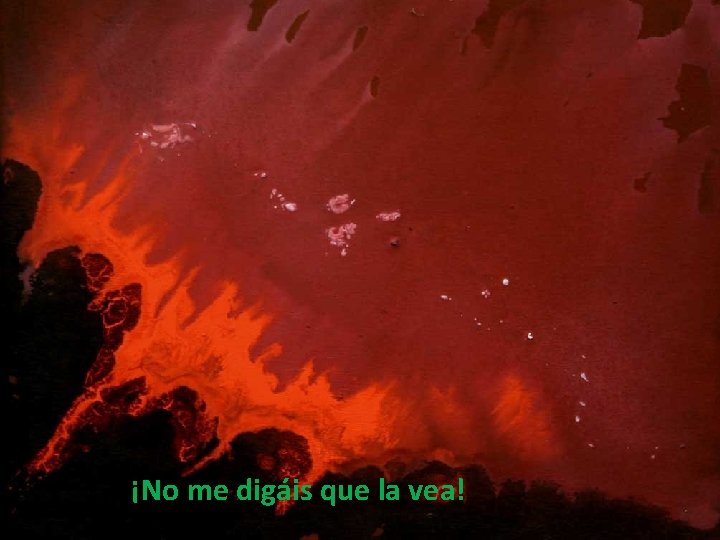 ¡No me digáis que la vea! ¡No me digáis que la vea!