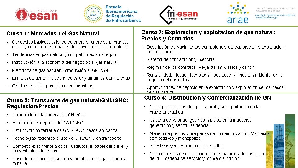 Curso 1: Mercados del Gas Natural • Conceptos básicos, balance de energía, energías primarias,