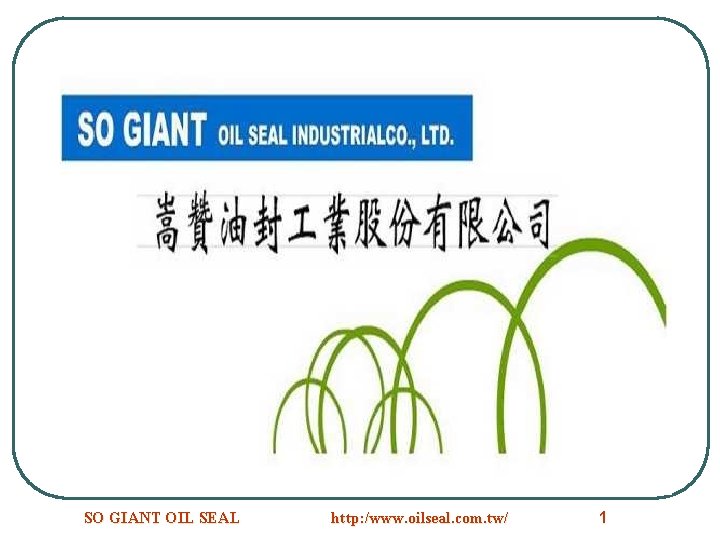 SO GIANT OIL SEAL http: /www. oilseal. com. tw/ 1 