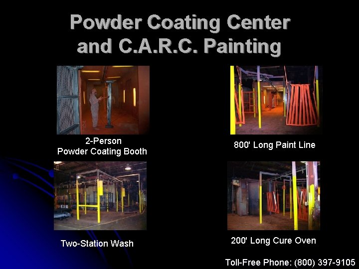 Powder Coating Center and C. A. R. C. Painting 2 -Person Powder Coating Booth