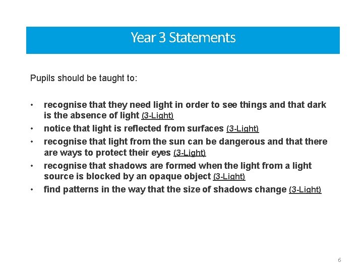 Statements Year 3 3 statements Pupils should be taught to: • • • recognise