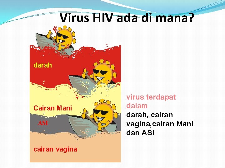 Virus HIV ada di mana? darah Cairan Mani ASI cairan vagina virus terdapat dalam